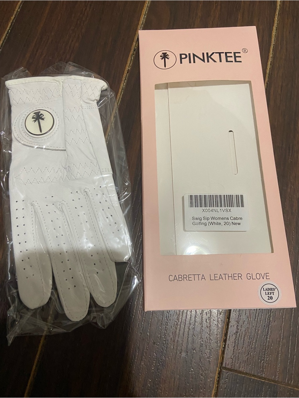 Crownblanks pinktee
Women's Golf Glove Cabretta Leather Left 20 white